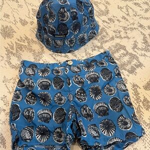 Dolce & Gabbana Blue and White Swim Set